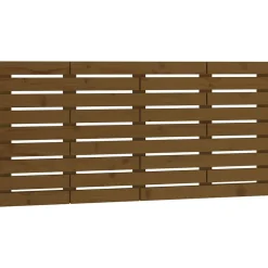 Vidaxl Tête de lit murale Marron miel 156x3x63 cm Bois massif de pin