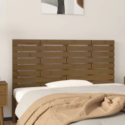 Vidaxl Tête de lit murale Marron miel 156x3x63 cm Bois massif de pin