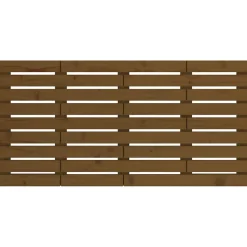 Vidaxl Tête de lit murale Marron miel 156x3x63 cm Bois massif de pin