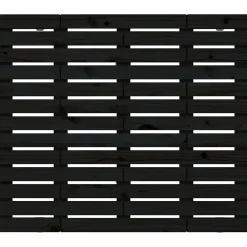 Vidaxl Tête de lit murale Noir 141x3x91,5 cm Bois massif de pin