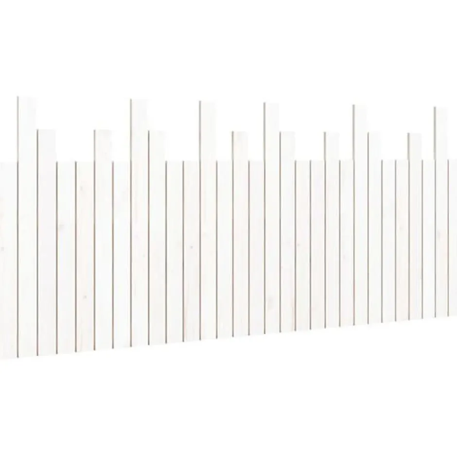 Vidaxl Tête de lit murale 185x3x80 cm bois de pin blanc