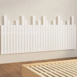 Vidaxl Tête de lit murale 185x3x80 cm bois de pin blanc