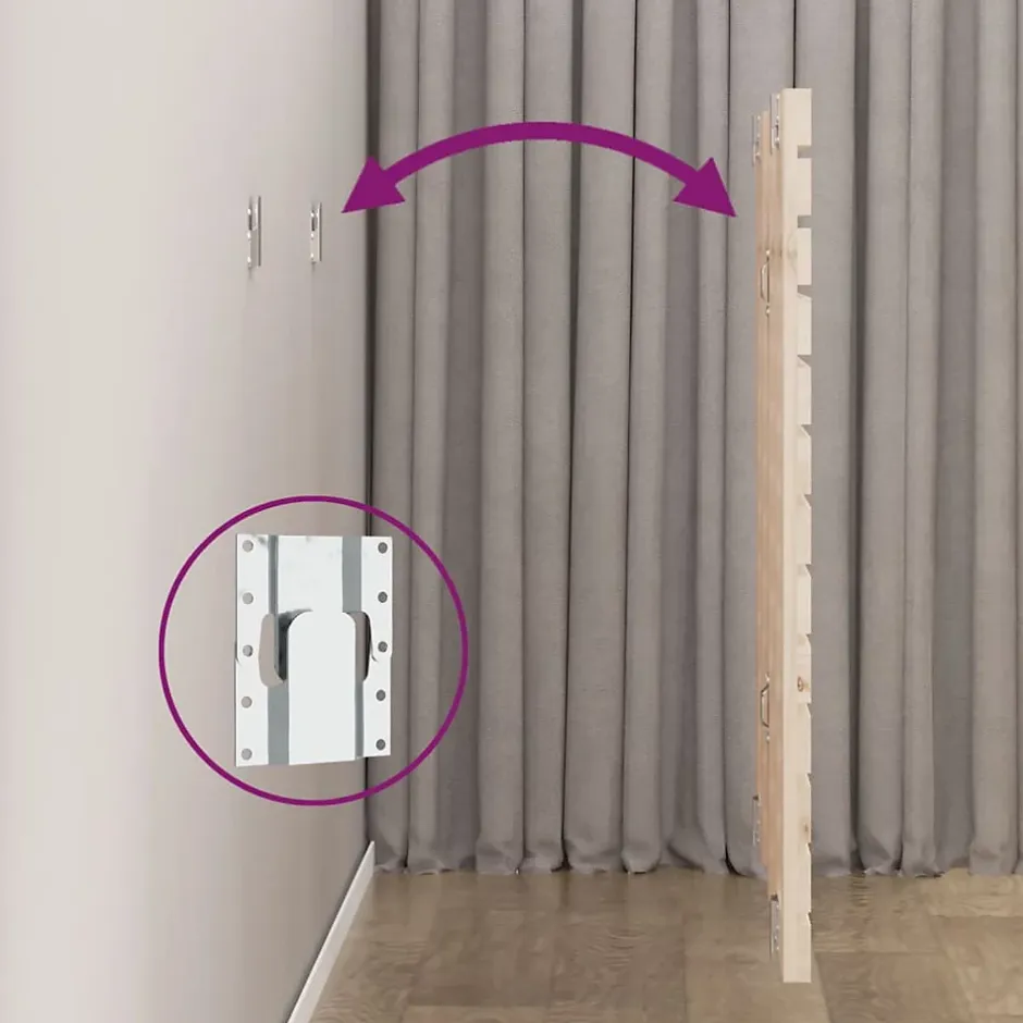 Vidaxl Tête de lit murale 206x3x91,5 cm Bois massif de pin Discount