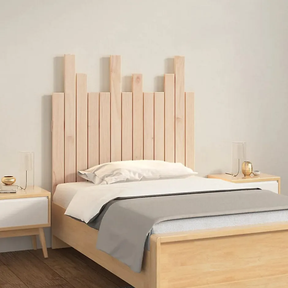 Vidaxl Tête de lit murale 82,5x3x80 cm Bois massif de pin
