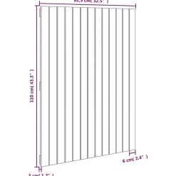 Vidaxl Tête de lit murale 82,5x3x110 cm Bois massif de pin