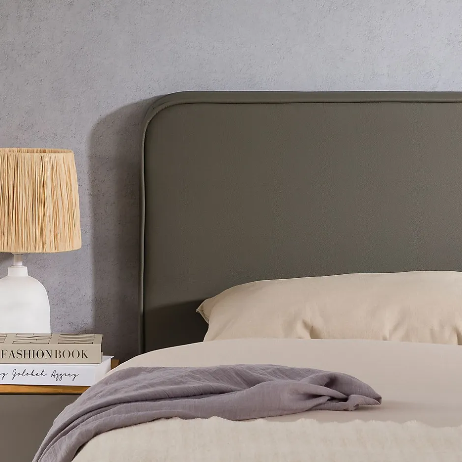 Idimex Tête de lit NAOFE 120 avec fixation murale - Gris