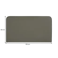Idimex Tête de lit NAOFE 120 avec fixation murale - Gris