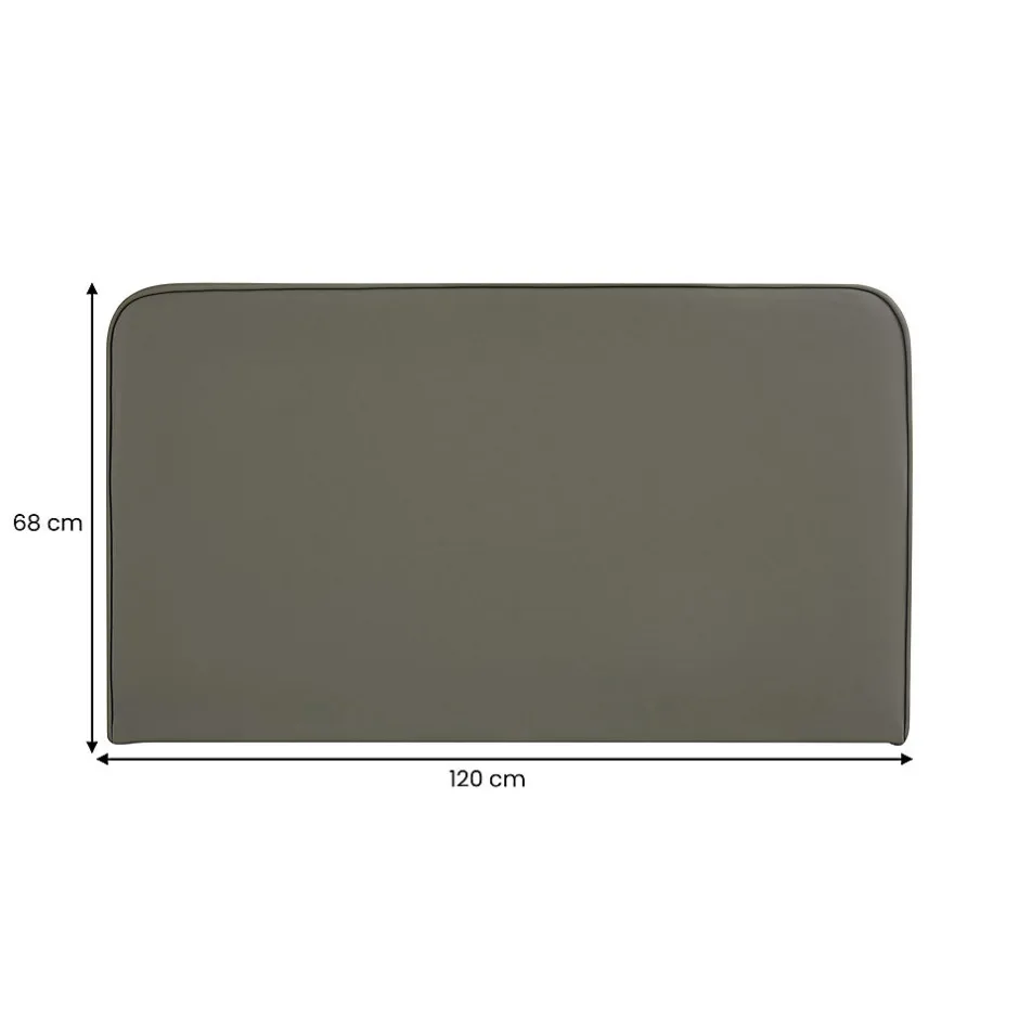 Idimex Tête de lit NAOFE 120 avec fixation murale - Gris