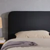 Idimex Tête de lit NAOFE 120 avec fixation murale - Noir Discount