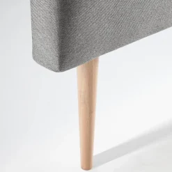 Vs Venta-Stock Tête de lit Oslo 90x100 cm, capitonnée Tissu Grey