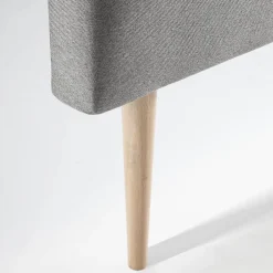 Vs Venta-Stock Tête de lit Oslo 160x100 cm, capitonnée Tissu Grey