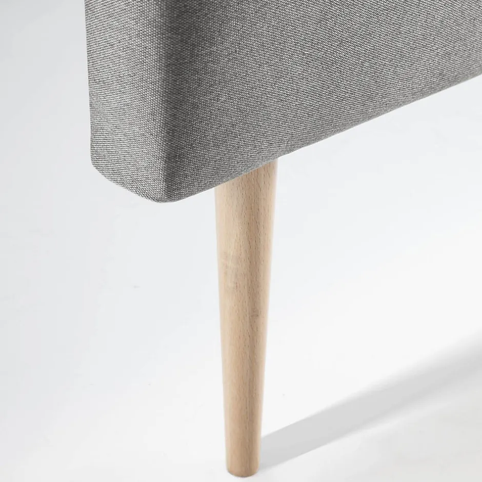 Vs Venta-Stock Tête de lit Oslo 150x100 cm, capitonnée Tissu Grey Hot