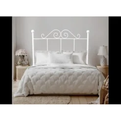 Eccox Tête de lit Palace Forge pour lit 150 Blanc 158x125x4. Matris