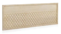 Geese Home Tête de lit plaquée en bois de chêne et finition beige 165x60 cm