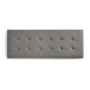 Eccox Tête de lit pour lit de 110 carrés en similicuir Capitone 112 x 57 x 5 cm Gris. Outlet