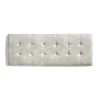 Eccox Tête de lit pour lit de 80 Deux Diamants de Similicuir 112 x 57 x 5 cm Rembourrage en mousse Couleur Camel Clair.