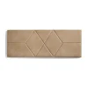 Eccox Tête de lit pour lit de 80 Deux Diamants de Tissu Anti-Tache 112 x 57 x 5 cm Couleur Camel Clair.