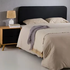 Idimex Tête de lit RIVEN 140 avec fixation murale - Noir