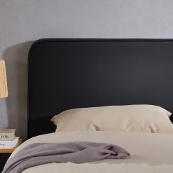 Idimex Tête de lit RIVEN 140 avec fixation murale - Noir