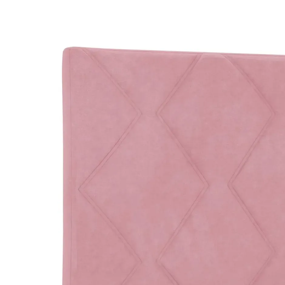 Vidaxl Tête de lit Rose 100 cm Velours Outlet