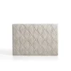 Eccox Tête de lit Rubi pour lit 105 en tissu gris blanc 115x115x8.