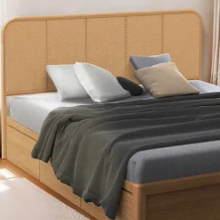 IDMarket Tête de lit sur pied FLORA 160 cm façon cannage Best
