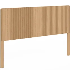 IDMarket Tête de lit sur pied JULIETTE 160 cm effet lattes tasseau bois Best