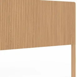 IDMarket Tête de lit sur pied JULIETTE 160 cm effet lattes tasseau bois Best