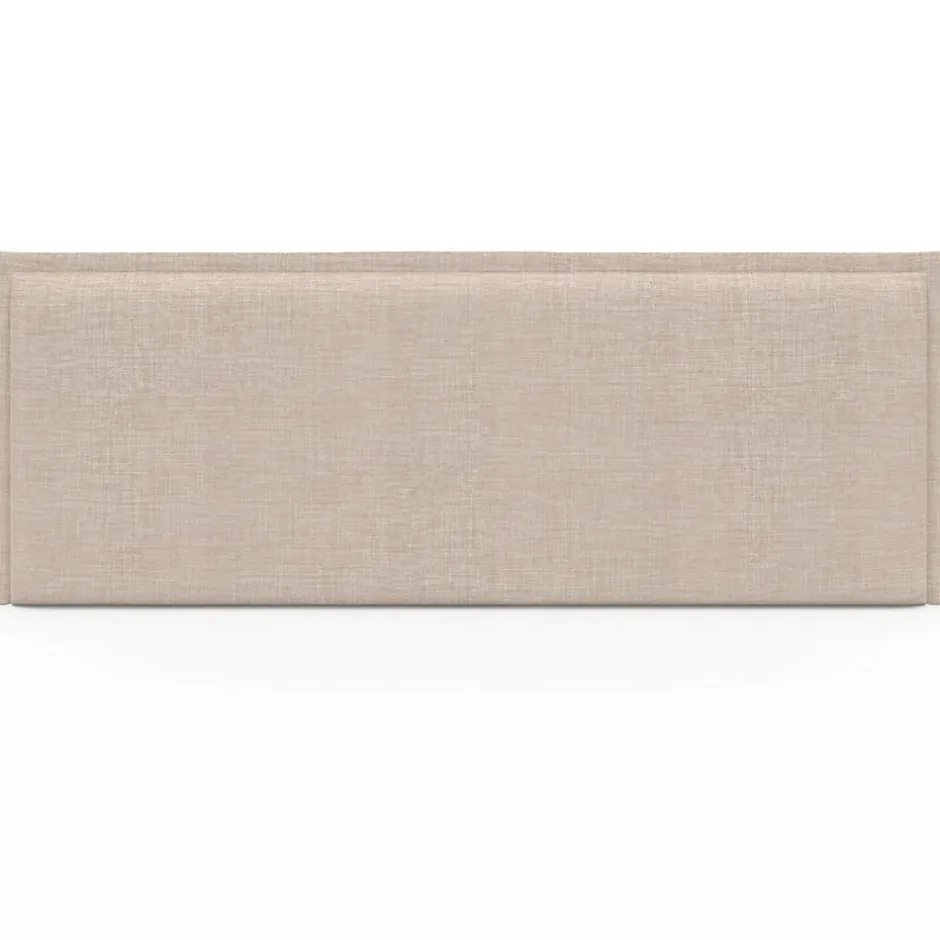 IDMarket Tête de lit suspendue ALHYA 160 cm en tissu beige lin