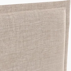 IDMarket Tête de lit suspendue ALHYA 160 cm en tissu beige lin
