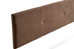 Moonia Tête de Lit Tapisée ALMA Aqualine 115x50x5 cm - Chocolat - Best