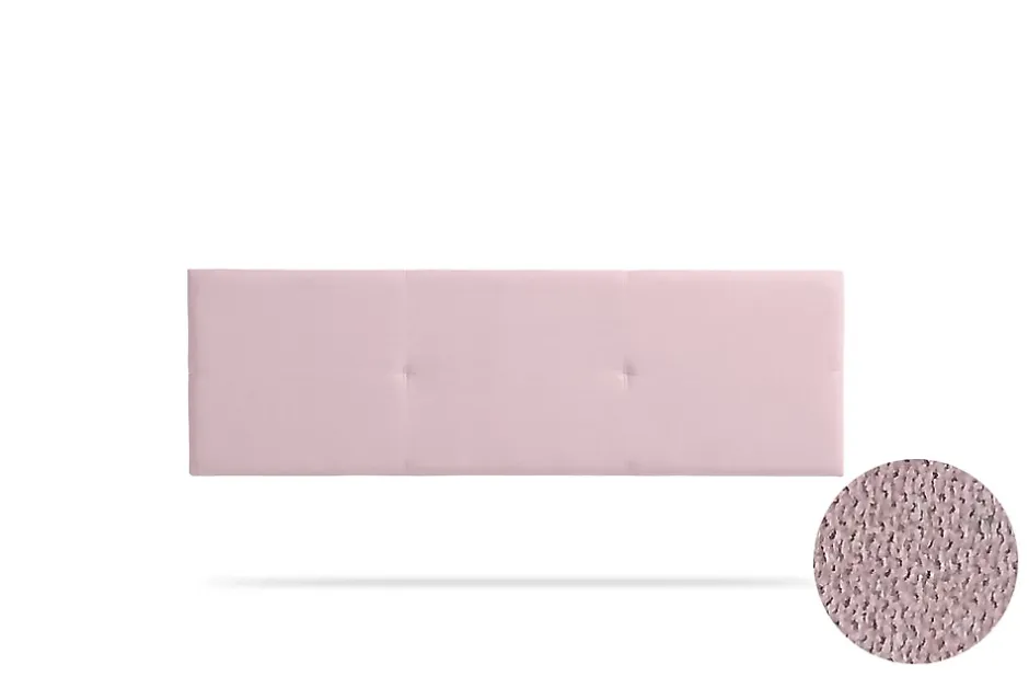 Moonia Tête de Lit Tapisée ALMA Aqualine 100x50x5 cm - Rose Clair - Outlet