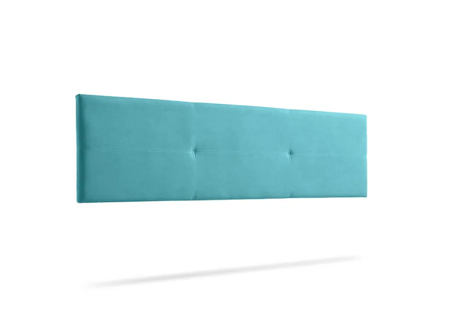 Moonia Tête de Lit Tapisée ALMA Aqualine 160x50x5 cm - Turquoise -