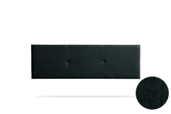 Moonia Tête de Lit Tapisée ALMA Aqualine 170x50x5 cm - Noir - Clearance