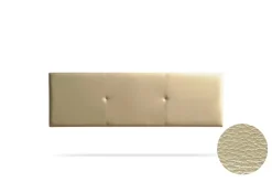 Moonia Tête de Lit Tapisée ALMA Simili cuir 100x50x5 cm - Or - New