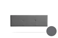 Moonia Tête de Lit Tapisée ALMA Simili cuir 90x50x5 cm - Gris Foncé - Online
