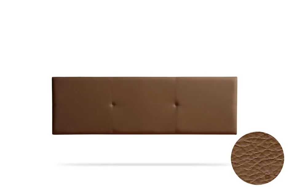 Moonia Tête de Lit Tapisée ALMA Simili cuir 160x50x5 cm - Marron -