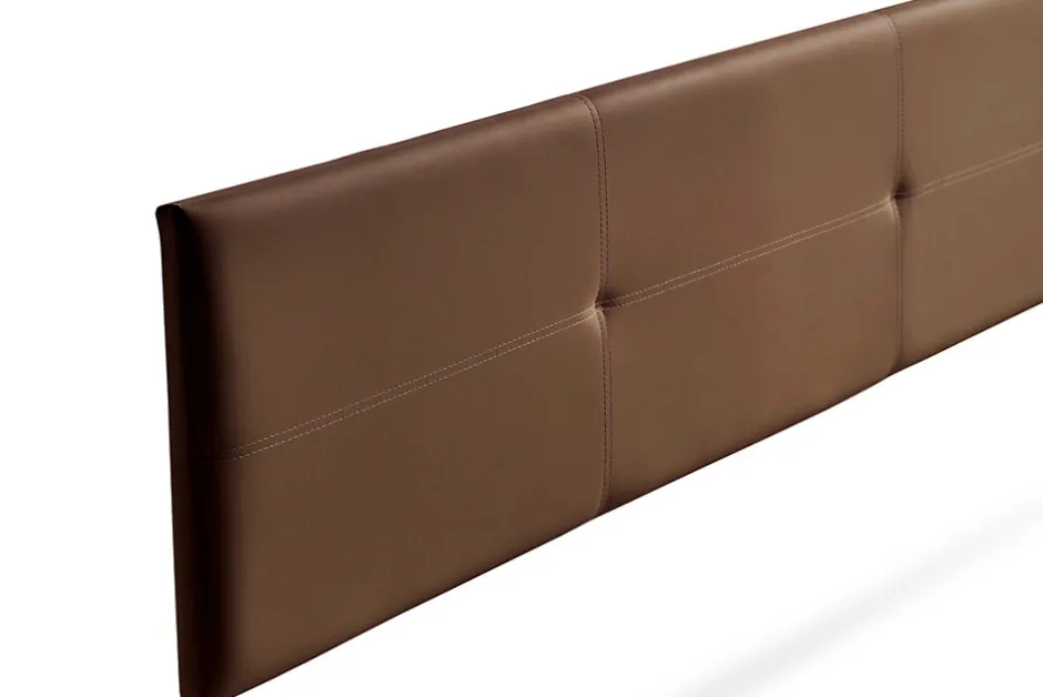 Moonia Tête de Lit Tapisée ALMA Simili cuir 160x50x5 cm - Marron -