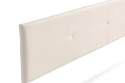 Moonia Tête de Lit Tapisée ALMA Simili cuir 145x50x5 cm - Beige -