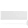 Moonia Tête de Lit Tapisée ALMA Simili cuir 100x50x5 cm - Blanc -