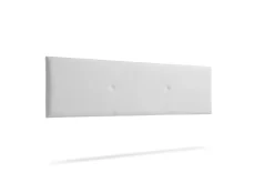 Moonia Tête de Lit Tapisée ALMA Simili cuir 100x50x5 cm - Blanc -