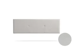 Moonia Tête de Lit Tapisée ALMA Simili cuir 100x50x5 cm - Gris Clair - Clearance