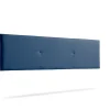 Moonia Tête de Lit Tapisée ALMA Simili cuir 145x50x5 cm - Bleu Foncé - Sale