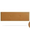 Moonia Tête de Lit Tapisée ALMA Simili cuir 115x50x5 cm - Marron Clair -