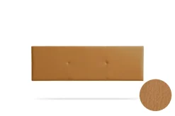 Moonia Tête de Lit Tapisée ALMA Simili cuir 115x50x5 cm - Marron Clair -