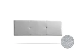 Moonia Tête de Lit Tapisée ALMA Simili cuir 160x50x5 cm - Argent -