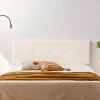 Moonia Tête de Lit Tapisée ALTEA Aqualine 130x50x5 cm - Beige - Outlet