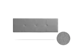 Moonia Tête de Lit Tapisée ALTEA Aqualine 170x50x5 cm - Gris Clair -