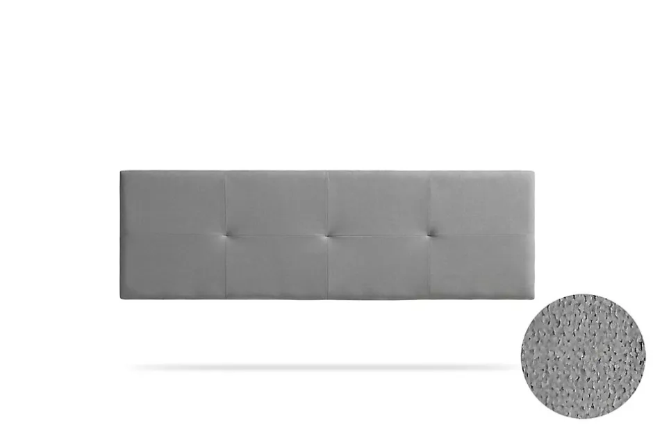 Moonia Tête de Lit Tapisée ALTEA Aqualine 170x50x5 cm - Gris Clair -