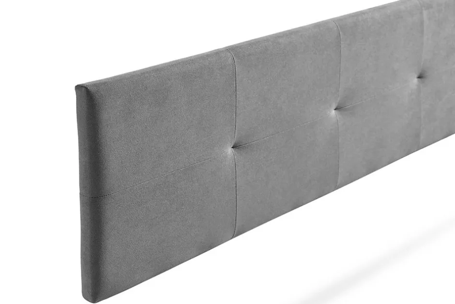 Moonia Tête de Lit Tapisée ALTEA Aqualine 170x50x5 cm - Gris Clair -